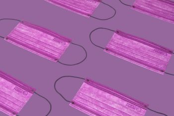 成人口罩 - 海葵紫175mm